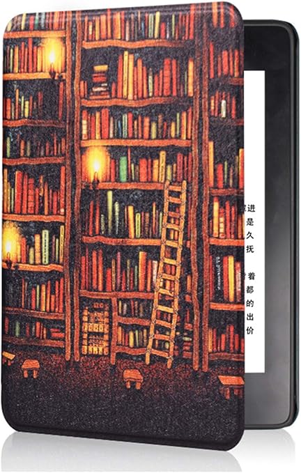 Amazon Co Jp Kindle Paperwhite 4 第10世代 2018年リリース 用ハンドストラップ付き電子書籍保護カバー 自動 ウェイク スリープ付きpuレザースマート防水カバー パソコン 周辺機器