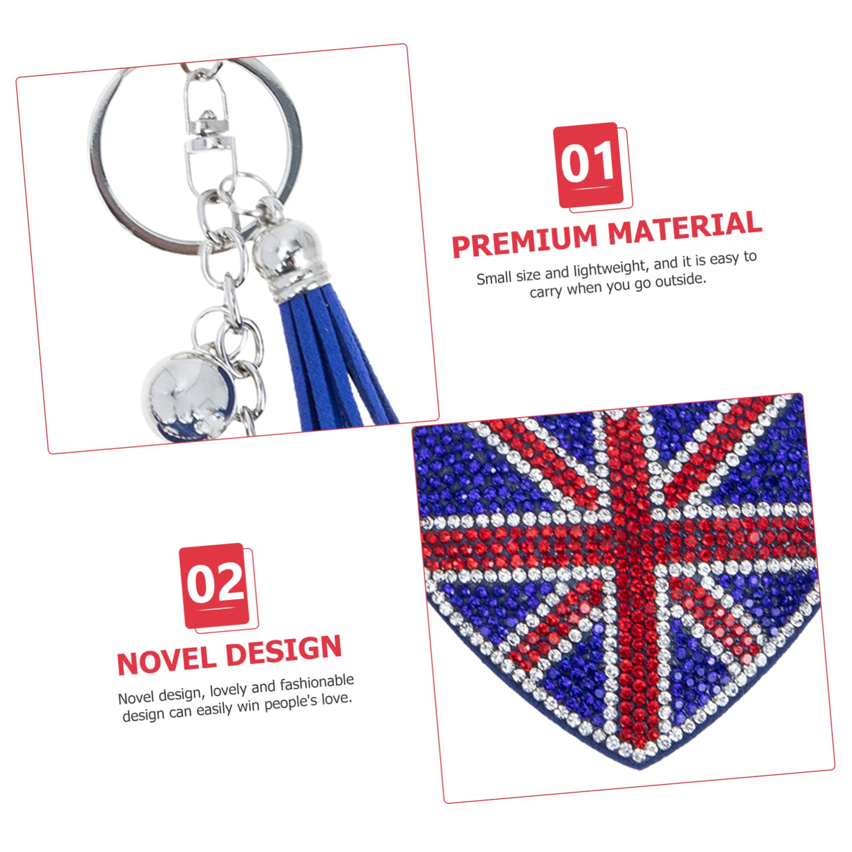 Schlüssel Bund Dekoration Herz Flagge Trendige Inhaber Fahne Bescherung Weihnachten Dekorativer Taschenanhänger Schlüsselanhänger Aus Metall Legierung