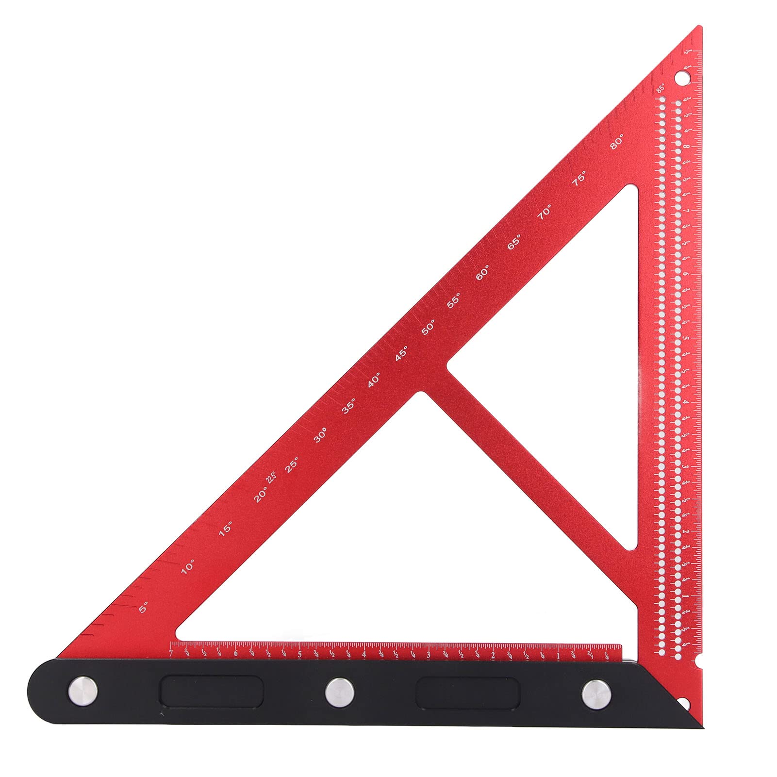 Holzbearbeitungs-Dreieckslineal, Langlebiges Quadratisches Winkelwerkzeug aus Aluminiumlegierung für -Zimmereiprojekte