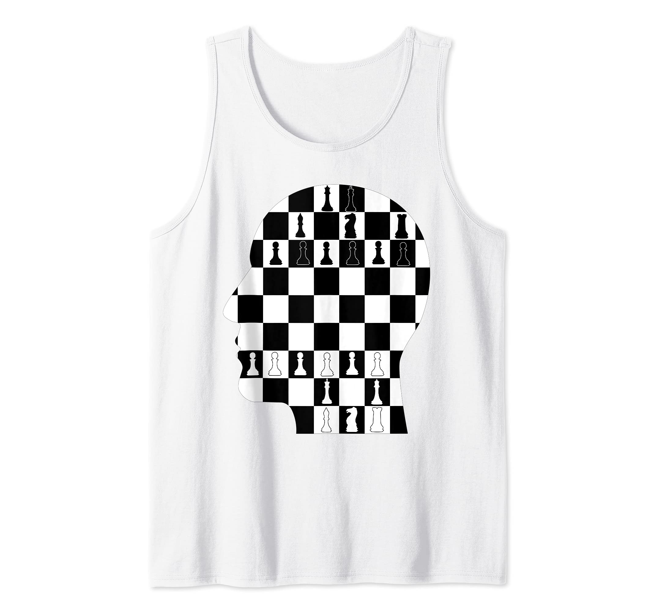 Chess Board Face Art Tank Top