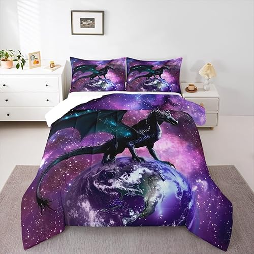 Vista 156 de Juego de ropa de cama de tractor tamaño matrimonial, juego de edredón de camión de equipo, edredón de plumón de excavadora de construcción, juego