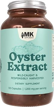 MK Supplements Wild-Caught Oyster Extract, Whole-Food Zinc, Lab Tested