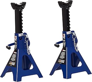 Vtools 3 Ton Adjustable Car Jack Stands,2 Piece Set,Vt2111