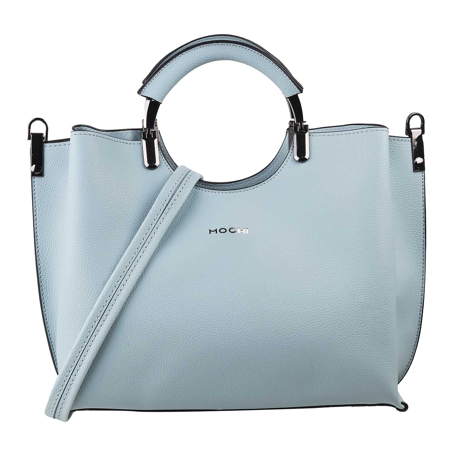 Mochi Womens Synthetic Blue Satchel Bags (One Size) (B0B41TL6G1) Amazon Price History, Amazon Price Tracker