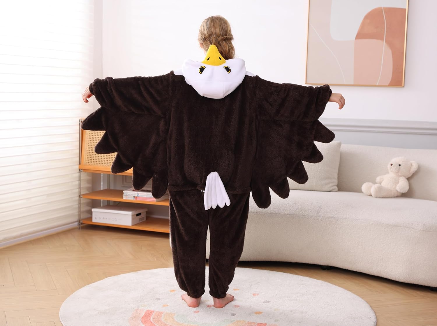 Magicmode Animal Onesie Pajamas for Kids, Soft Flannel Halloween Cosplay Costume for Boys Girls - Image 7