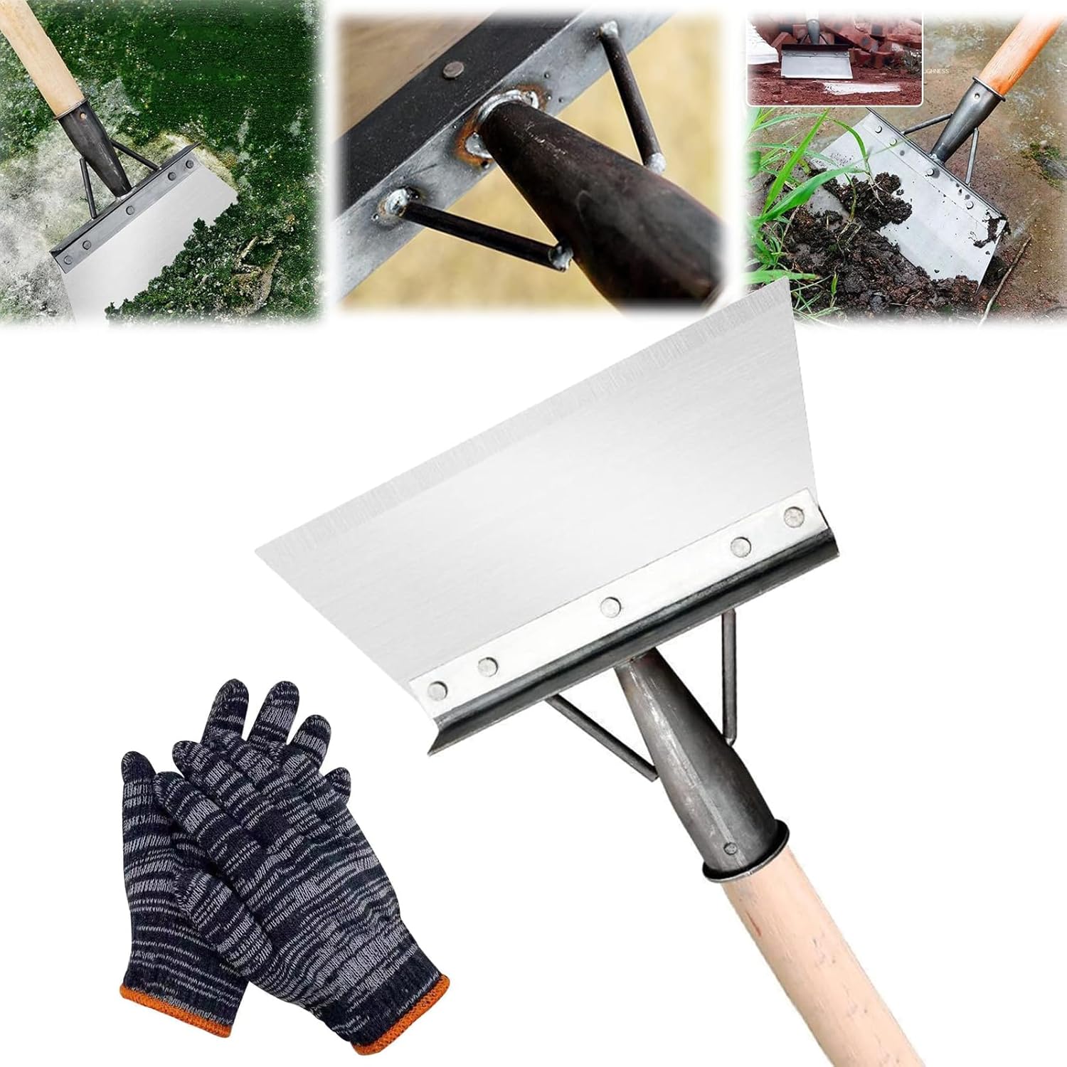 Multifunctional Cleaning Shovel, Flat Shovel for