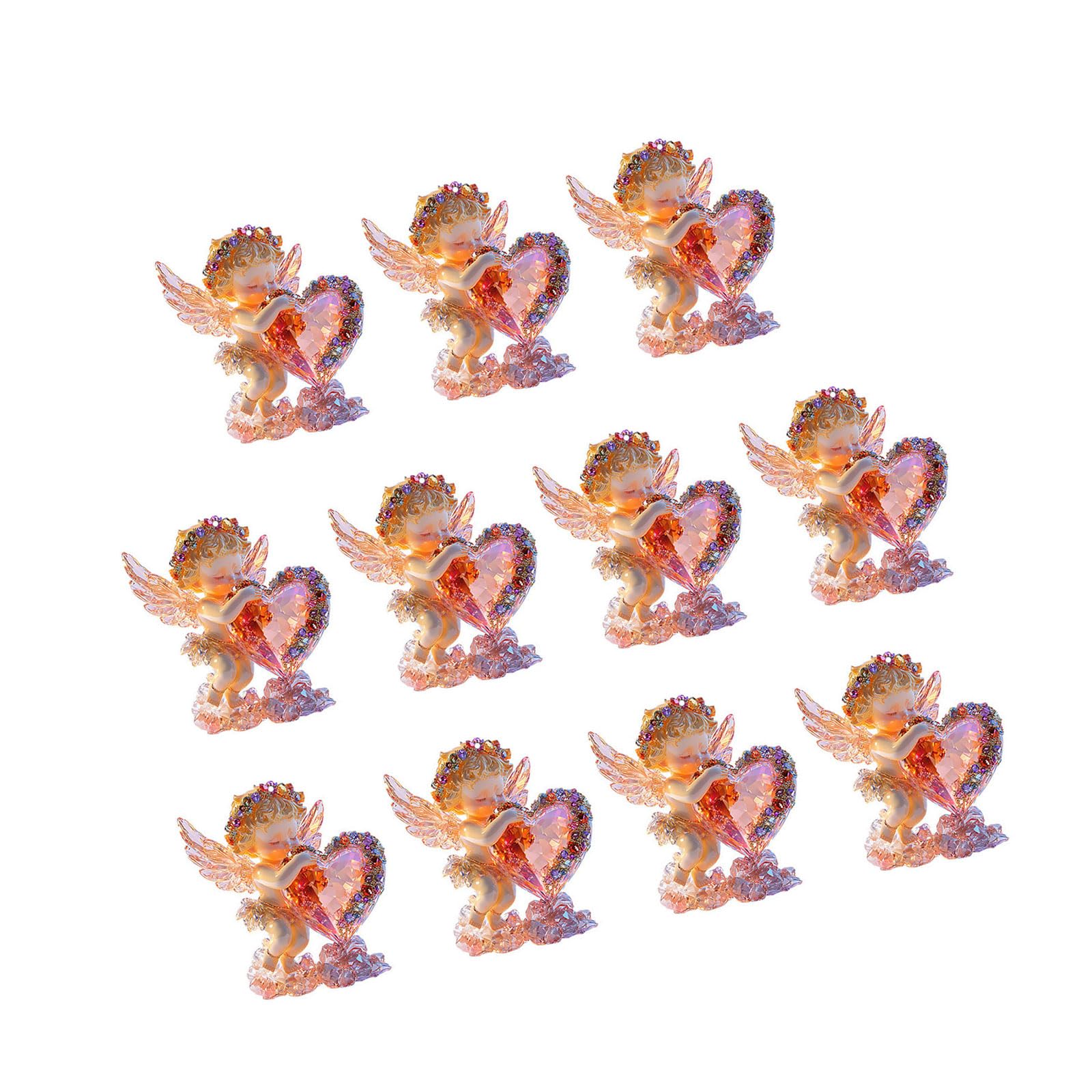 Msioytog Portable Acrylic Angelic Pendant for Valentine Day Gift As Symbol of Protections Sturdy Decors for Purse or Car Charm Backpacks Charm