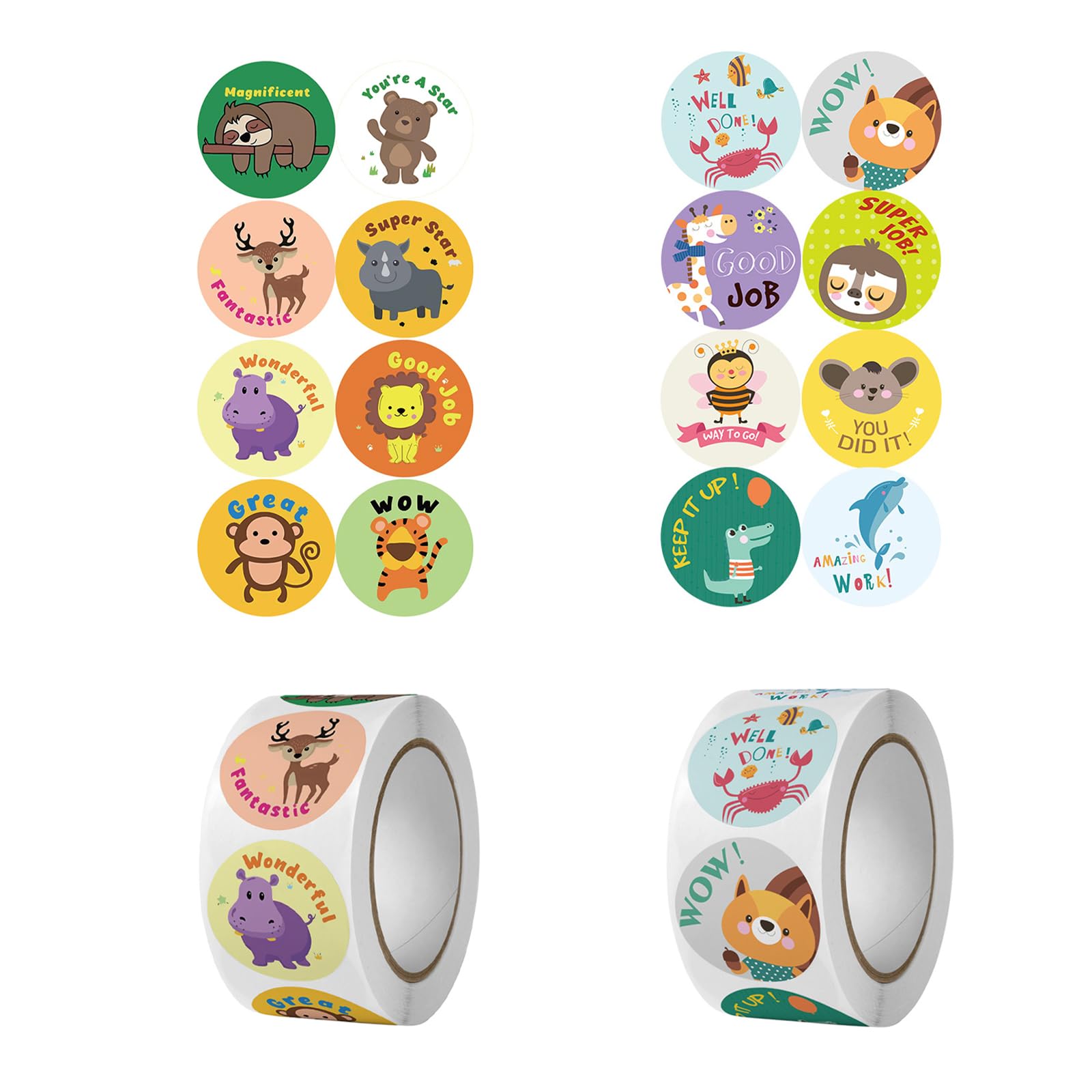DOETYD 2 Volumes 1000pcs Stickers for Children Motivational Reward Stickers for Incentive Kids Potty Training Sticker Suitable for School Classroom โ image 1