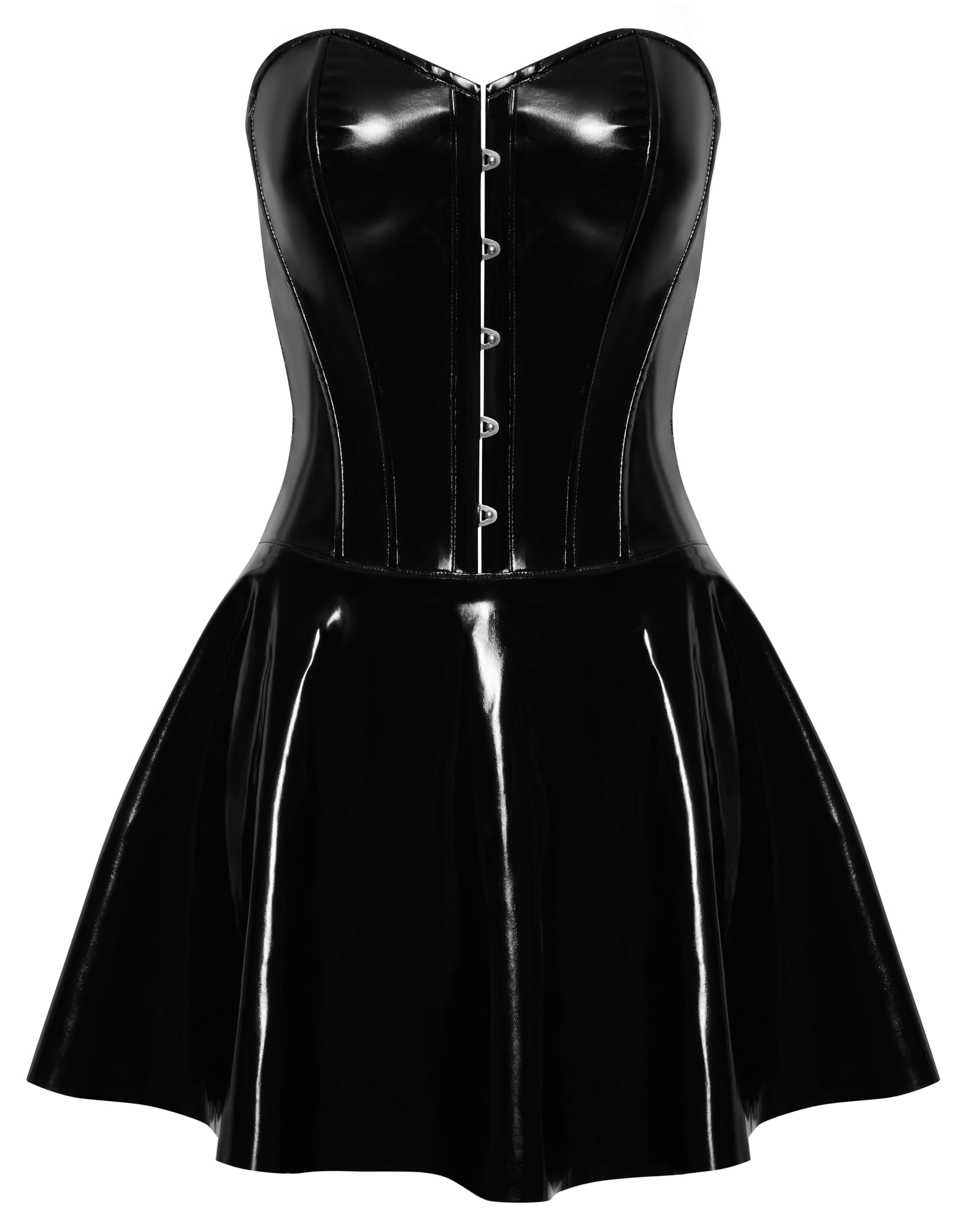 Black Level Women Vinyl Dress Black M