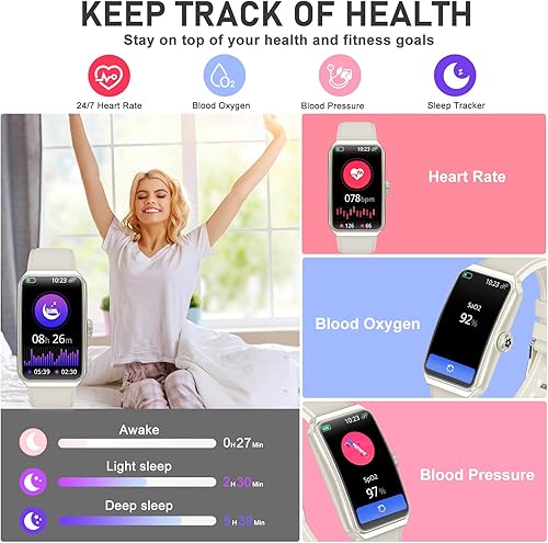 Miniatura 3 de Rastreador de actividad física con frecuencia cardíaca 247, oxígeno en sangre, rastreador de sueño, reloj de fitness impermeable, rastreador de