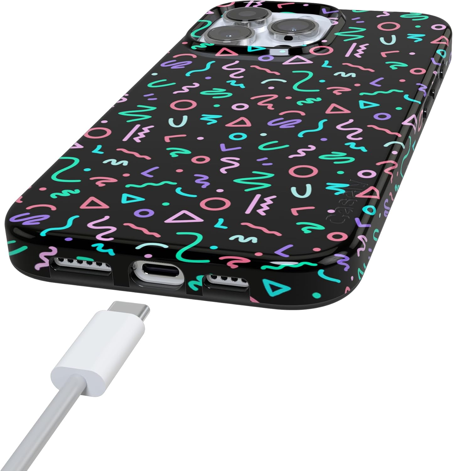 Casely iPhone 16 Pro Case | Always Vibing | Retro | Compatible with MagSafe | Classic Ultra Slim Design