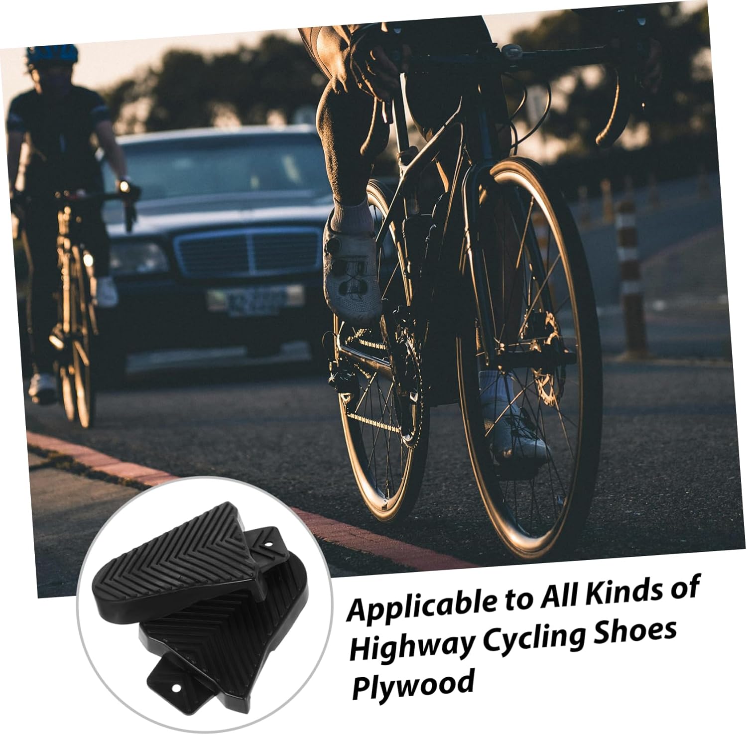 CHILDWEET Cycling Cleat Covers for Mountain and Road Bikes Lightweight Durable Pedal Protection for Cycle Shoes Easy Installation Self-Locking Mechanism Black