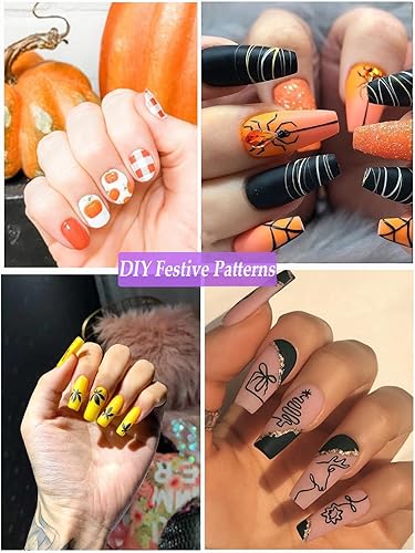 Miniatura 5 de Juego de bolígrafos 3D de 12 colores para arte de uñas, punta de uñas de Kalolary con graffiti, bolígrafo de punteado de dibujo, pintura y pincel