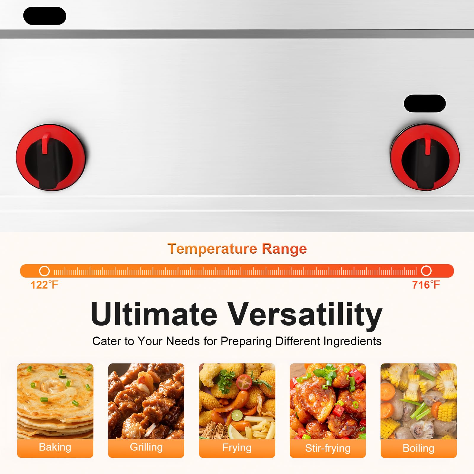 Friggitrice a gas professionale 6l, friggitrice olio tradizionale