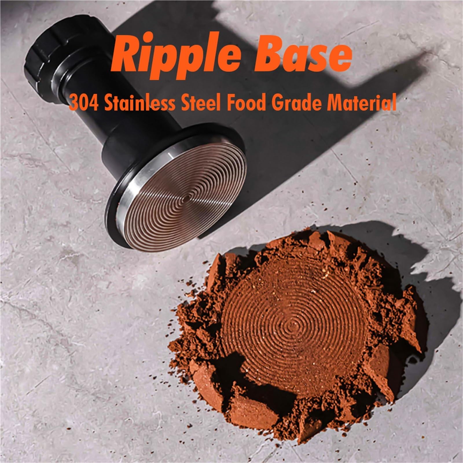 51 Mm 53 Mm 58,35 Mm Impacto Espresso Tamper Universal 25-35LB Accesorio De Base Ondulada De Presión Ajustable(58mm Impact Tamper)