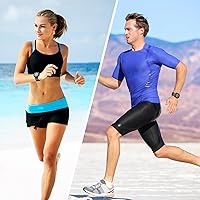Vista 5 de Paquete de 2 correas impermeables compatibles con Fitbit Versa 3 / Fitbit Versa 4 / Fitbit Sense/Sense 2, pulseras deportivas clásicas de repuesto