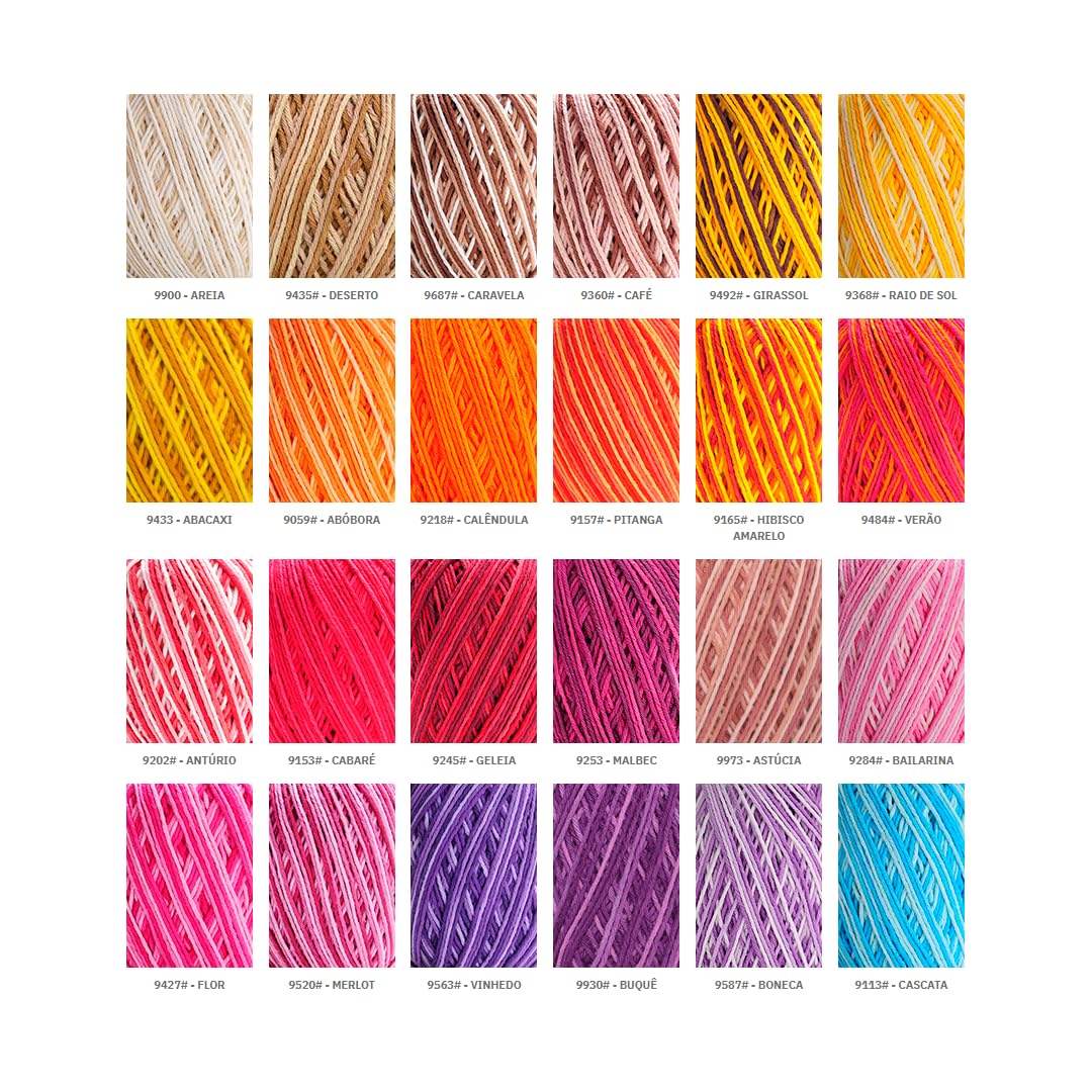 Barbante Barroco Maxcolor Linha 4/6 400g 4676 BRASA : Amazon.com