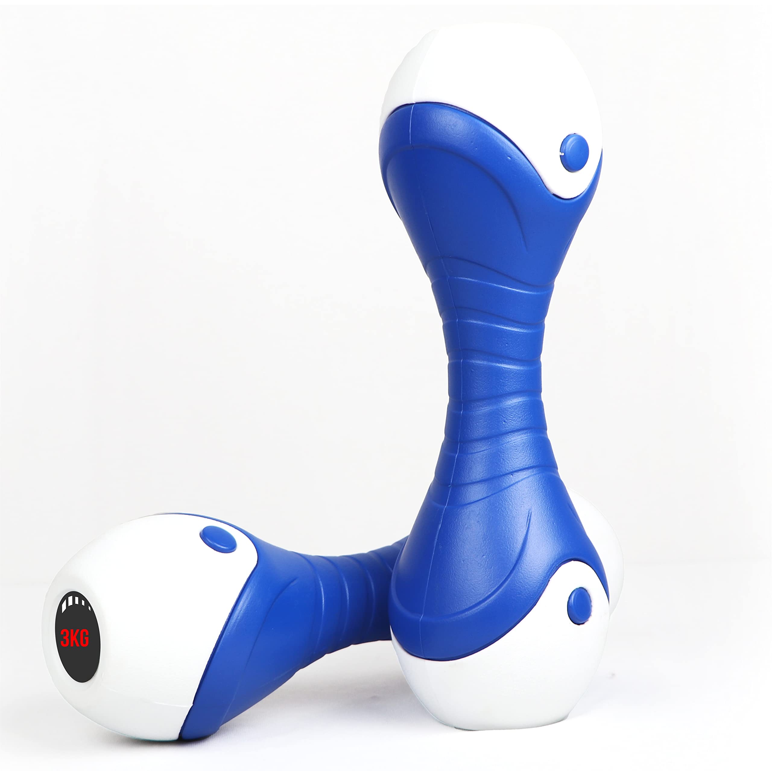 ARTINODumbbells (Boxed in Pair) (Choose of 2KG, 3KG, 4KG, 5KG) for Home Gym Exercise, Fitness and Weights for Women and Men Oval Dumbbells Set