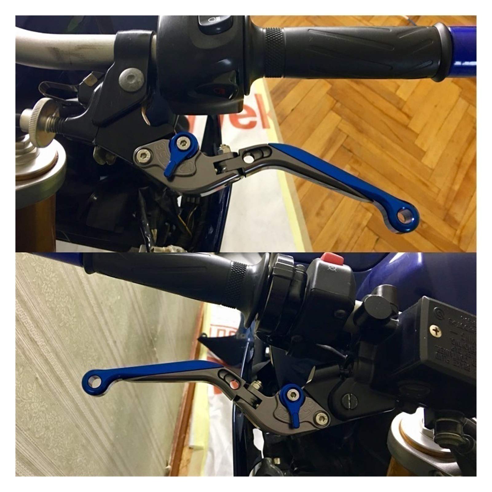 Accessori Moto Freno Leve Frizione Manopola Manubrio Manopole Manopole Per YAMAHA FZ-07 FZ07 FZ 07 2014 2015 2016 2017 2018 Leva Della Frizione Del Freno (Colore : D)