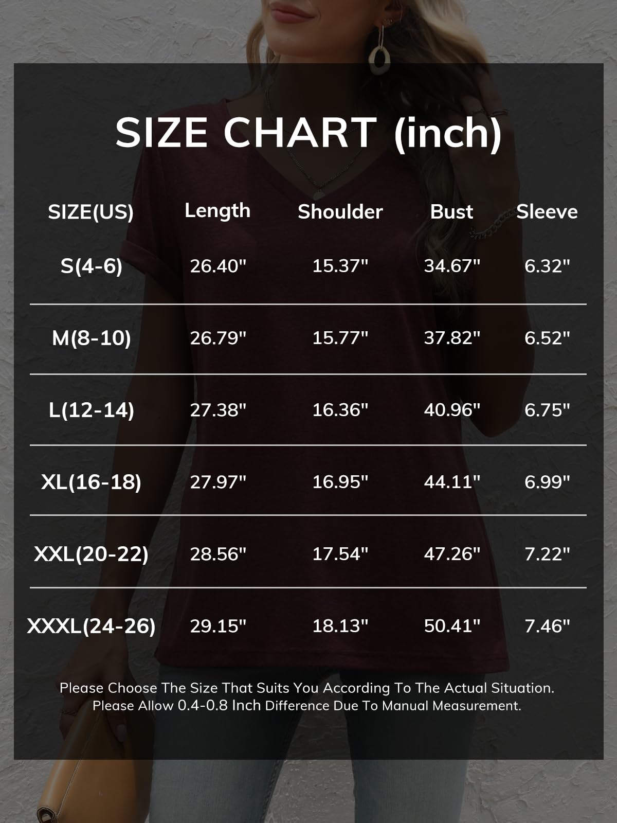 ATHMILE T Shirts Short Sleeve V Neck Tees for Women Fashion Tops Trendy Lightweight Casual Summer Outfits Clothes 2025 Beach