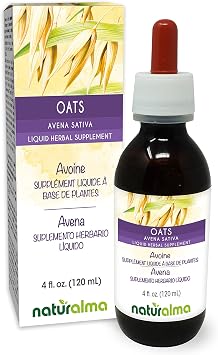 Naturalma Oats Avena sativa tops صبغة خالية من الكحول - 4 fl oz مستخلص سائل في قطرات - مكمل عشبي - نباتي