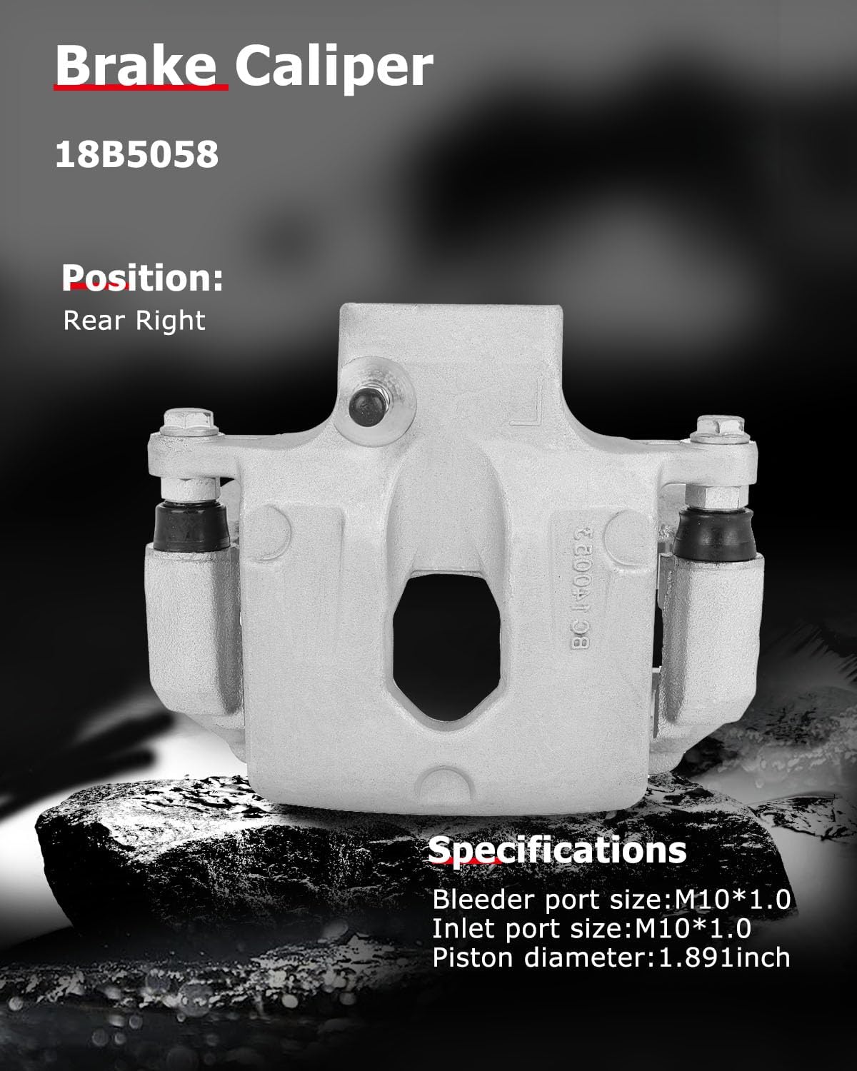 cciyu Rear Right Brake Caliper Assembly w/Bracket 18B5058 For Buick For Enclave,For Cadillac For XTS,For Chevy For Traverse,For GMC For Acadia/For Acadia Limited,For Saturn For Outlook
