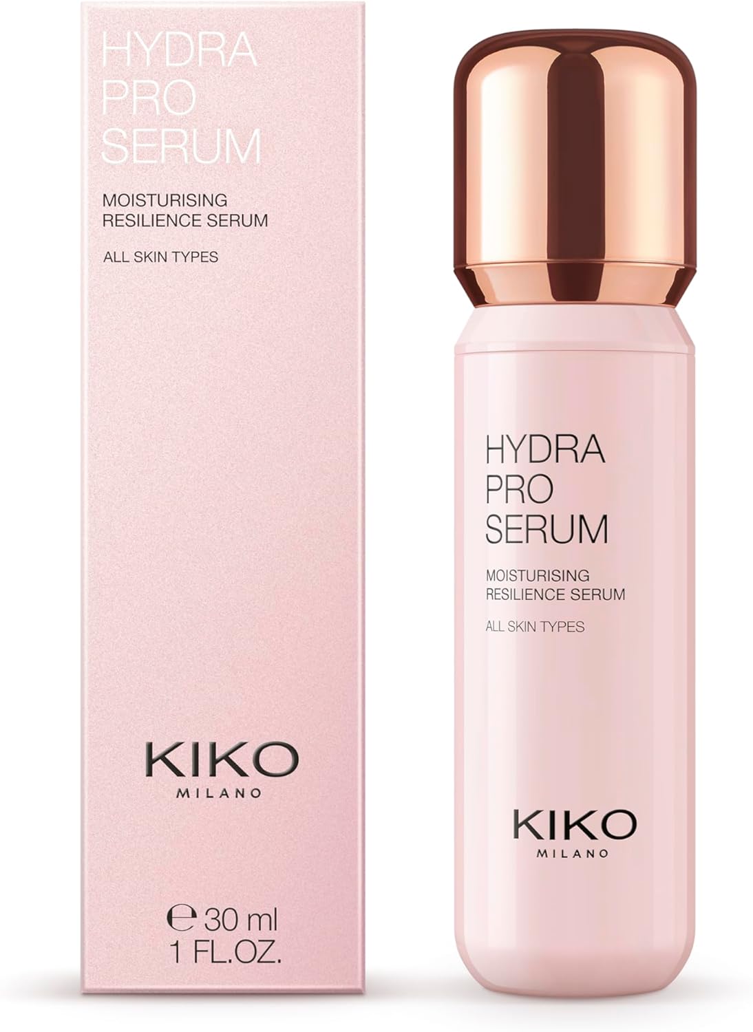 KIKO Milano Hydra Pro Serum, Vochtinbrengend Gezichtsserum Verrijkt Met Hyalu+Rose Complex