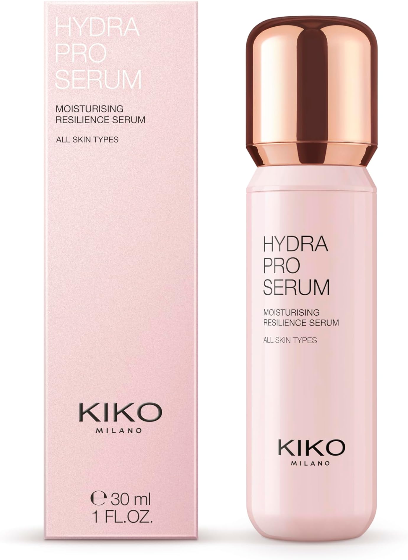 KIKO Milano Hydra Pro Serum, Moisturising Facial Serum Enriched With Hyalu+Rose Complex