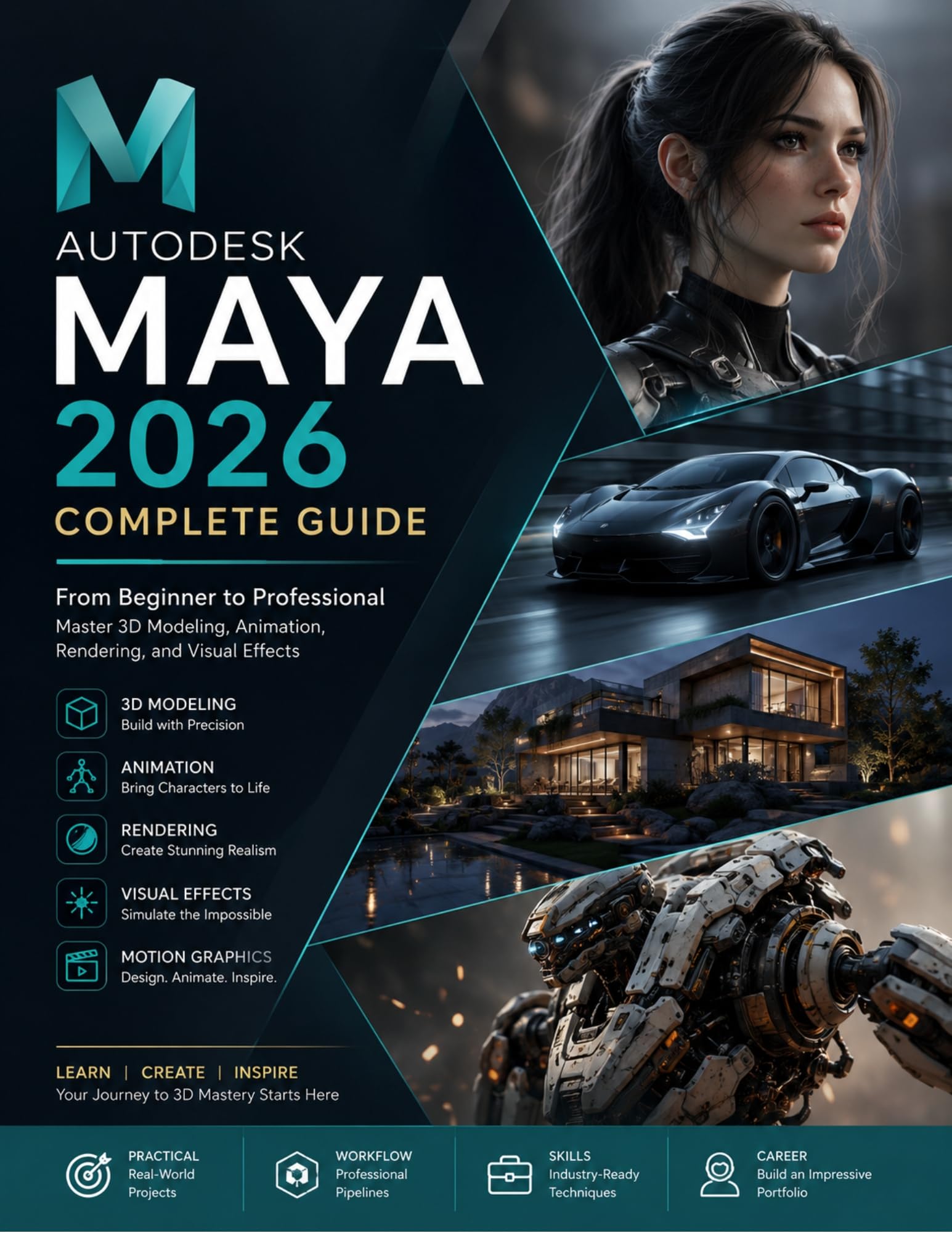 Autodesk Maya 2026 livre pour créer vos premières animations 3D depuis chez vous