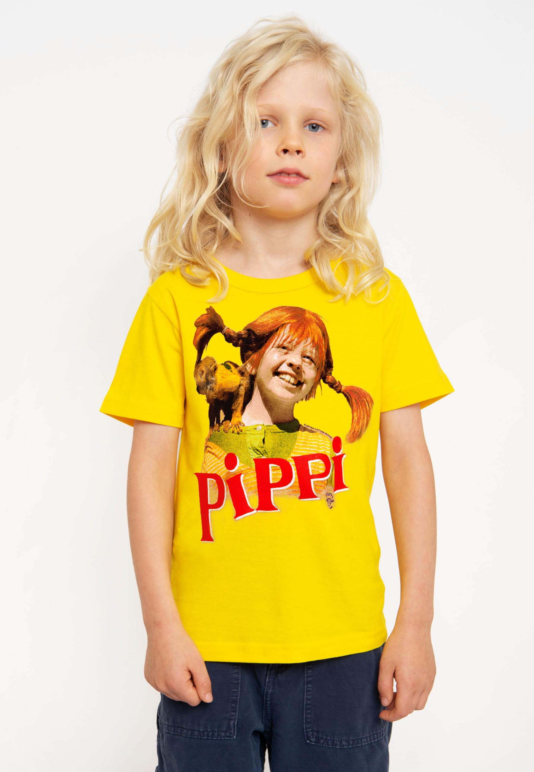 Logoshirt®️ Pippi Calzelunghe I Signor Nilsson I Maglia I T-Shirt Stampate I Cotone bio I Bambini I Ragazzo I Design Originale su Licenza
