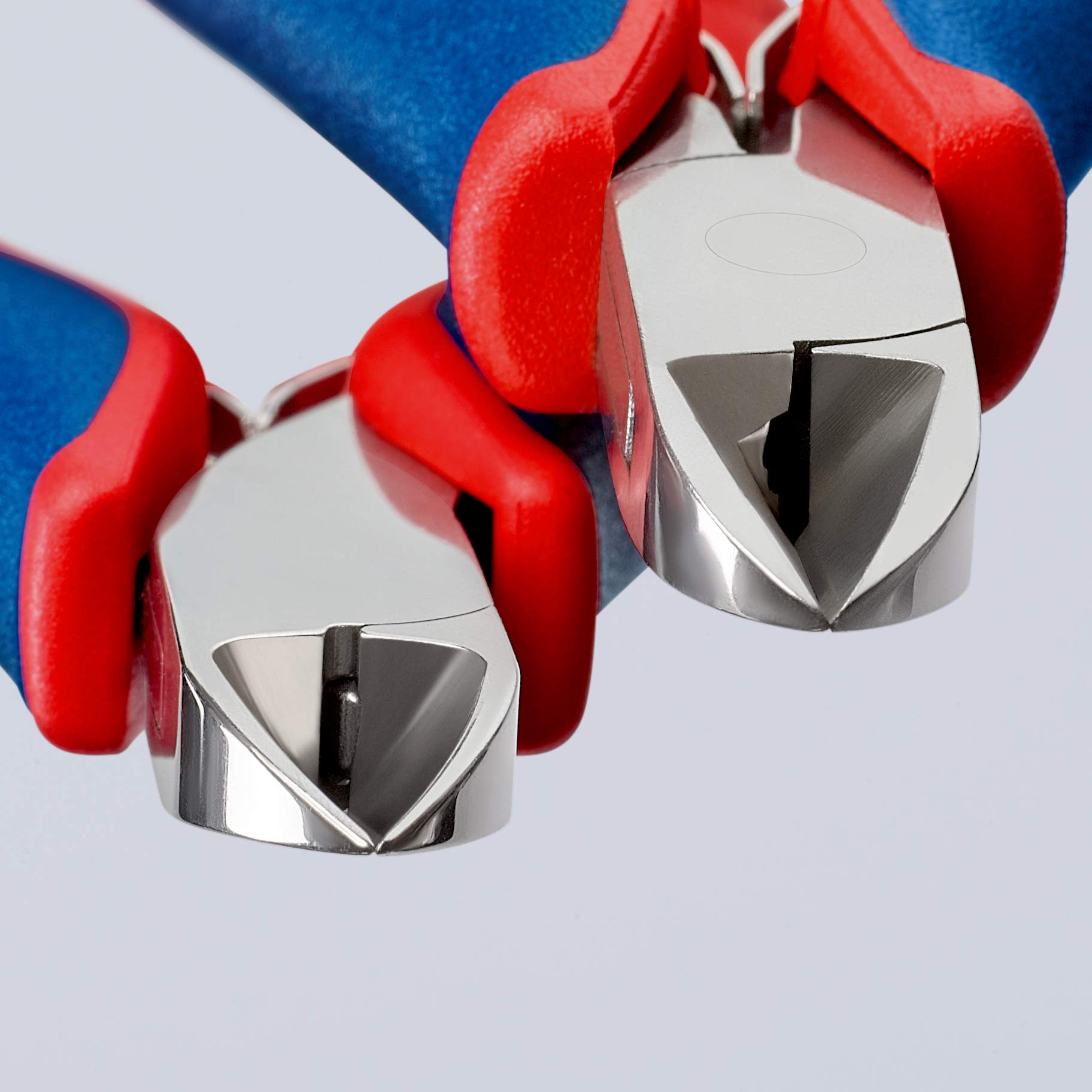 KNIPEX Elektronik-Seitenschneider mit durchgestecktem Gelenk auf SB-Karte mit Mehrkomponenten-Hüllen 115 mm, 77 02 115 SB