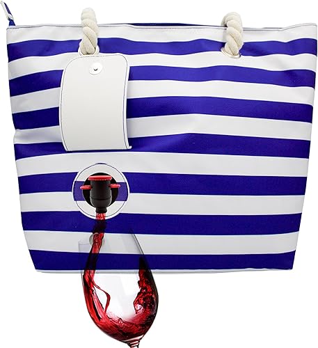 Sneaky Booze Bolsa de vino con dispensador de alcohol con boquilla oculta, botella aislada con capacidad para 2 botellas, fácil de verter, duradero,
