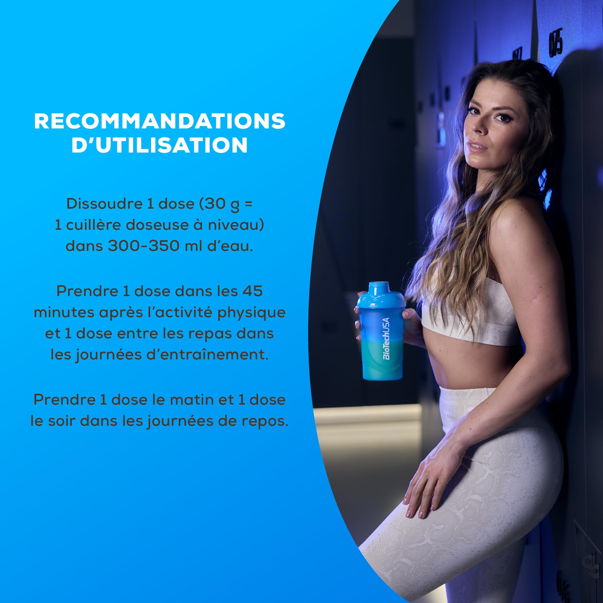 BioTechUSA Protein Power | hyperprotéiné, sans sucre, sans lactose, sans gluten | avec créatine ajoutée, 1 kg, Chocolat