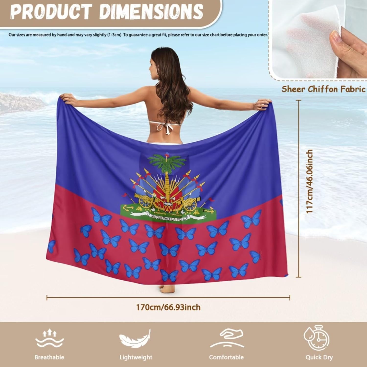Xpyiqun Flag Bikini Sets for Women Swimsuits 3 Piece Halter Triangle Bathing Suit with Cover Up Skirt Swimwear Coverup