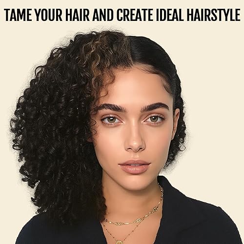 Miniatura 8 de Control de bordes para mujeres negras con aceite de ricino y biotina Cera de control de bordes de gel para cabello rizado trenzado fuerte Cera de