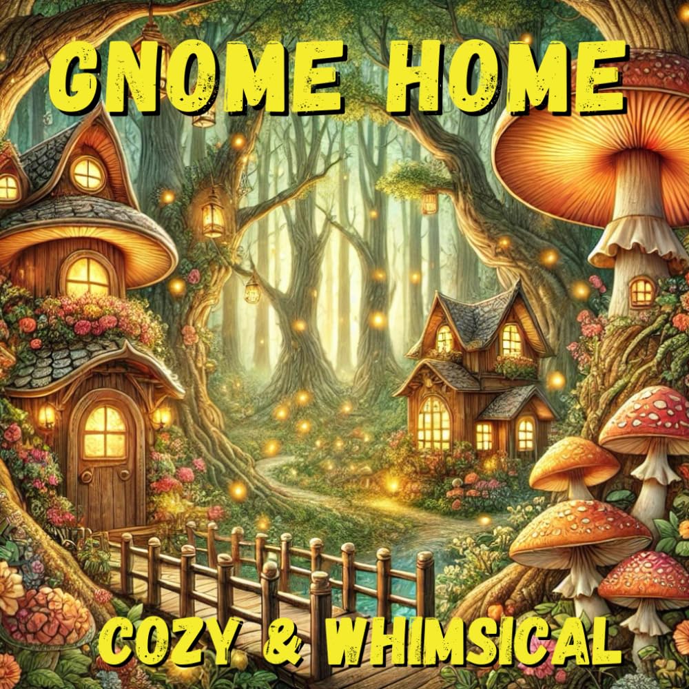 Gnome Home: A Cozy & Whimsical Adult Coloring Adventure: Step Into a Magical World of Tiny Houses, Hidden Villages & Enchanted Forests