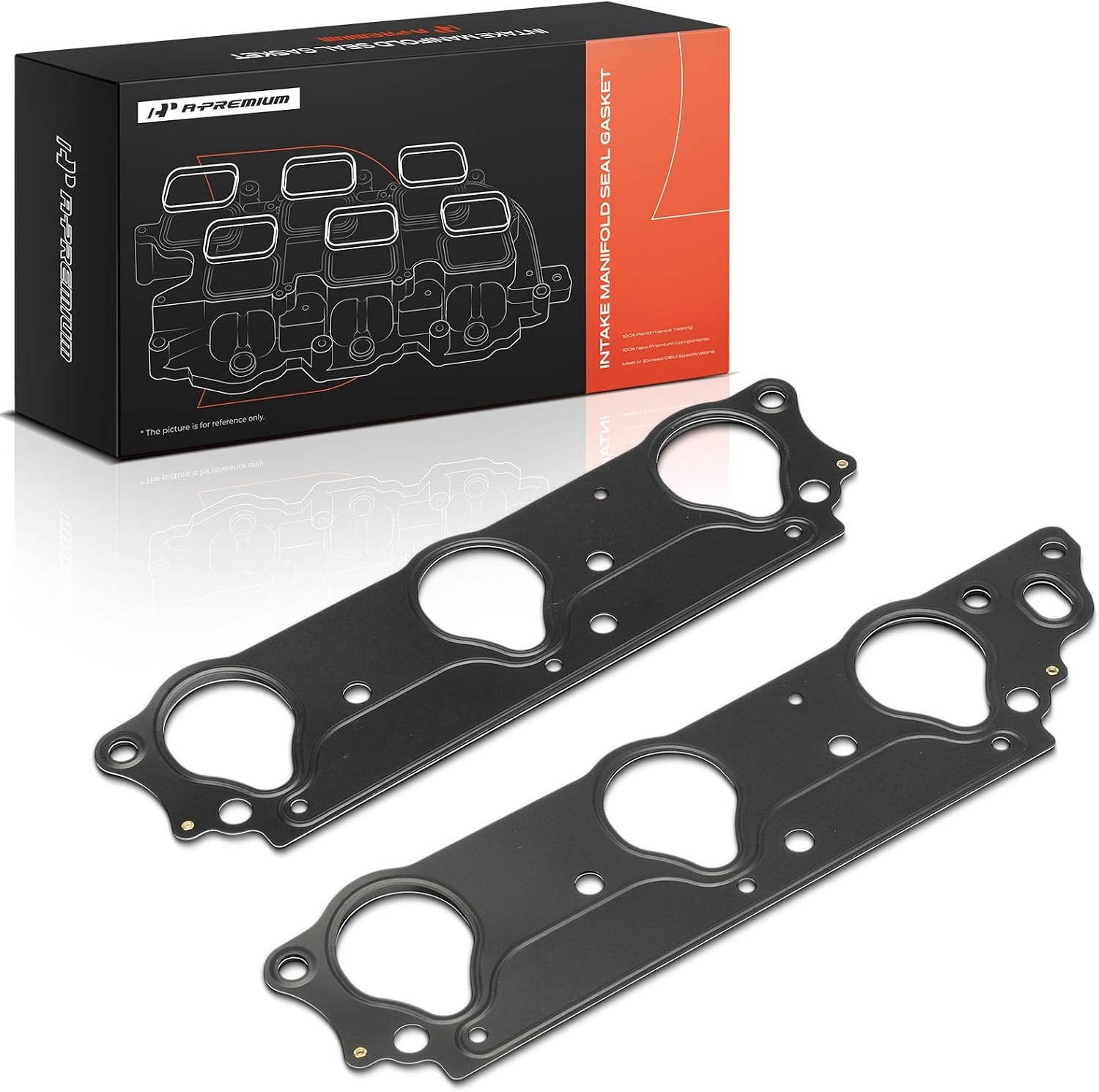 A-Premium Lower Engine Intake Manifold Gasket Set Compatible with Honda Accord 1998-2002 3.0L, Odyssey 1999-2001 3.5L & Acura TL 1999-1999 3.2L, CL 1997-1999 3.0L