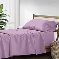 Vista 65 de Mayfair Linen - Juego de sábanas 100% algodón, tamaño Queen, 500 hilos, 4 piezas (azul claro), suave, refrescante, sábana de algodón satinado