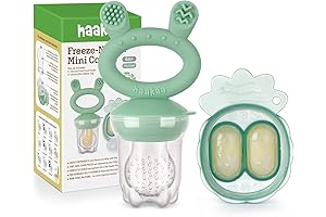 Haakaa Baby Fruit Food Feeder & Mini Freezer Nibble Tray Combo