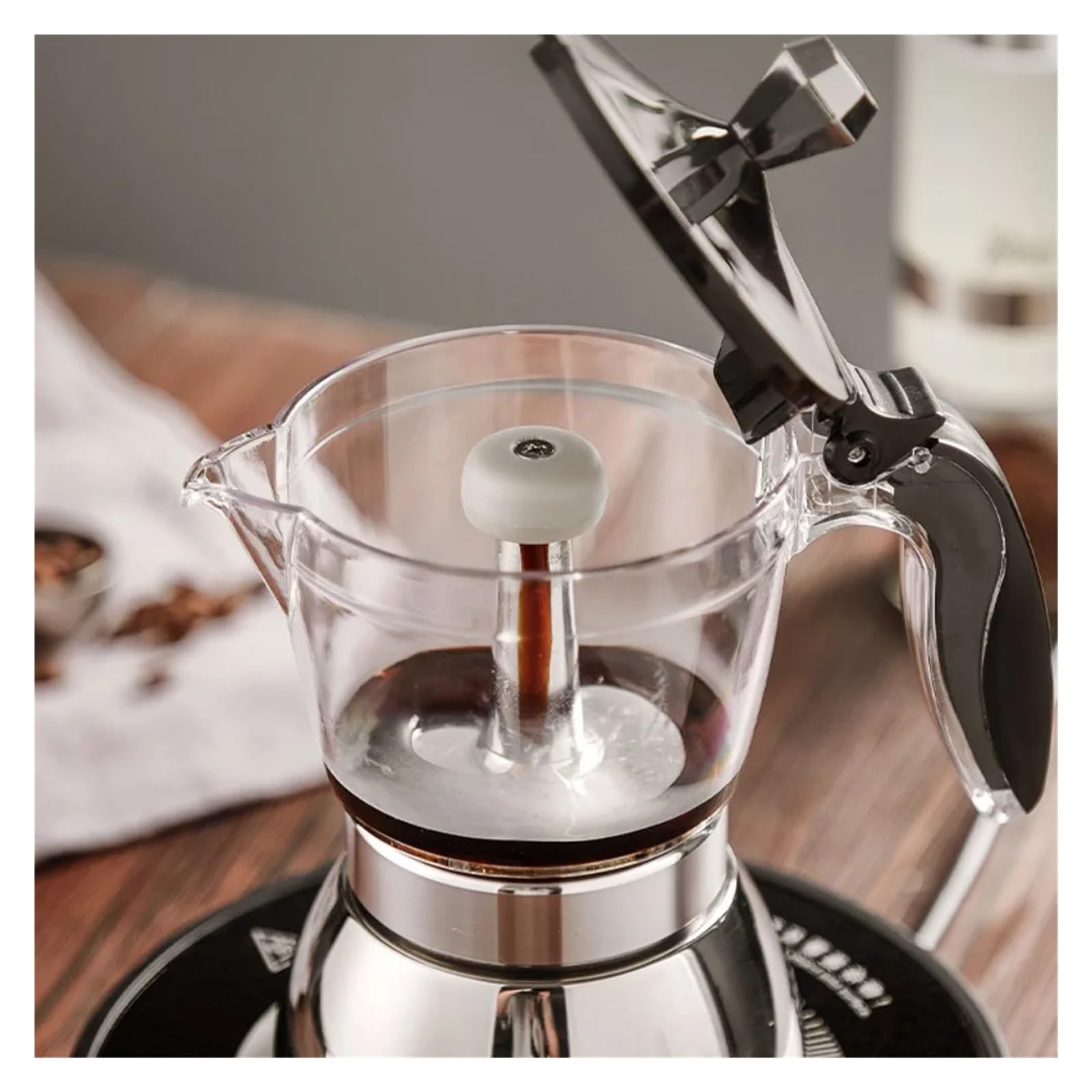 Genérico Cafetera Universal De Acero Inoxidable Moka Pot 4/6 Tazas(6 Cups)