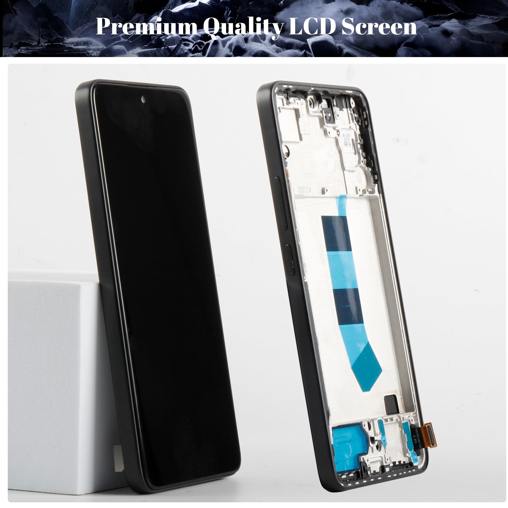 OLED LCD-Display für Xiaomi Redmi Note 13 4G für Xiaomi Redmi Note 13 4G Bildschirm Ersatz für 23129RAA4G Touchscreen Digitizer Montage Reparaturteile Kits mit Rahmen