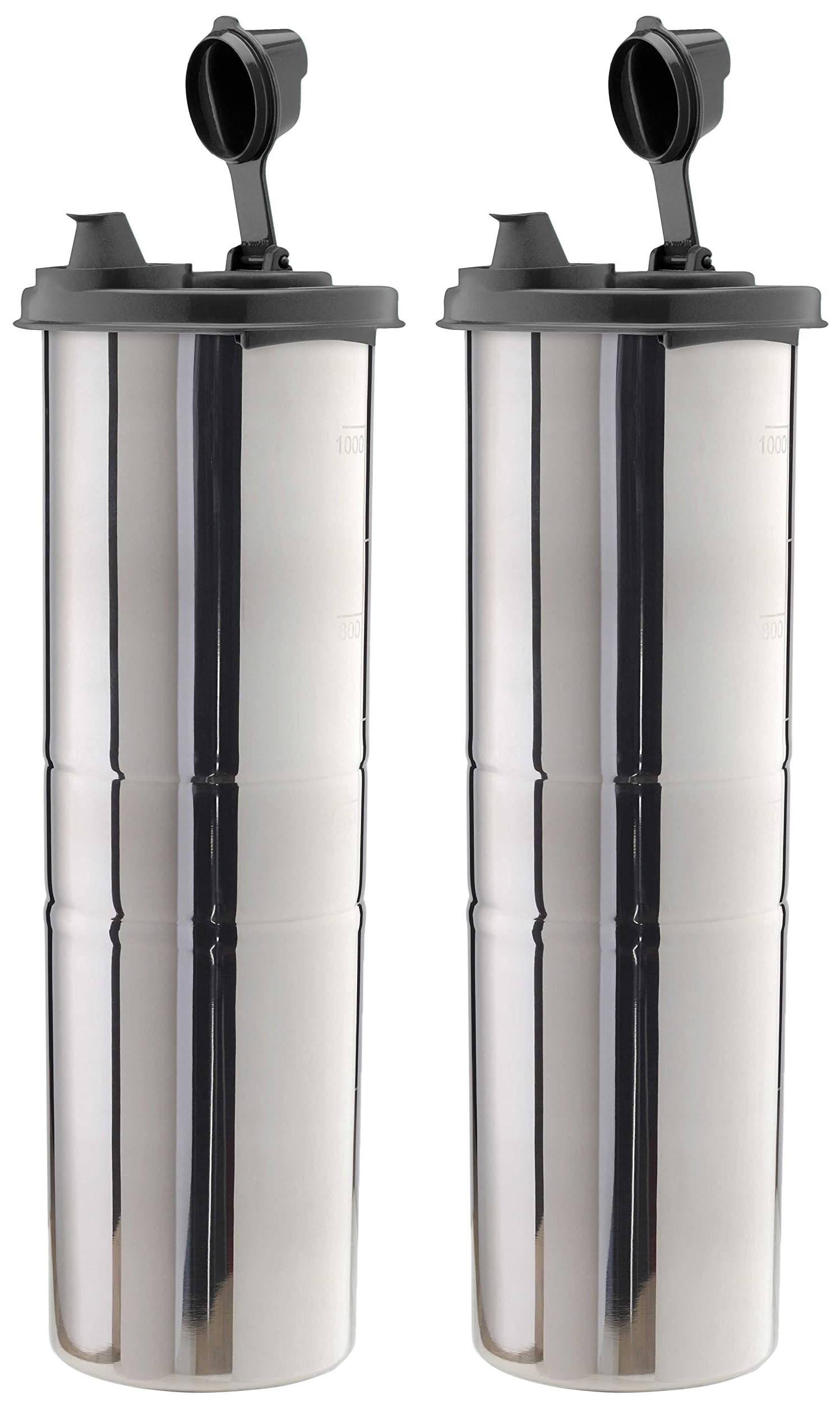 Signoraware 1.1 Litres Easy Flow Stainless Steel Oil Dispenser Bottle with Lid and Cap | Air-Tight Spill-Proof | Food Grade Pourer Drizzler (Black, Set of 1 | 1100ml) (Pack of 2)-image-12