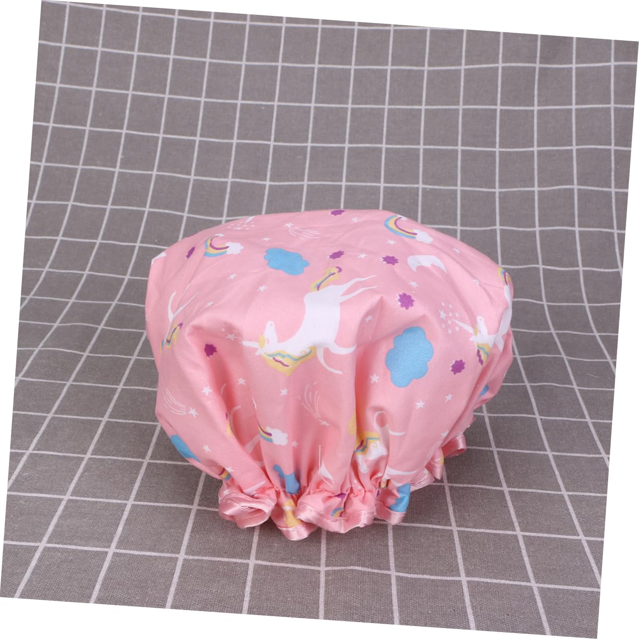 Angoily 8stücke Doppellagige Wasserdichte Duschhaube Für Damen Cartoon-einhorn Design Elastisch Und Leicht Für Bad Spa Und Haarpflege Grün Und Schwarz