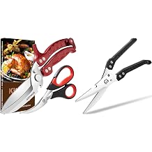 Heavy Duty Poultry Shears,Kitchen Shears for food Heavy Duty,Kitchen Scissors All Purpose,Chicken,Fish,Meat,Easily Separable for Thorough Cleaning,Dishwasher Safe 032