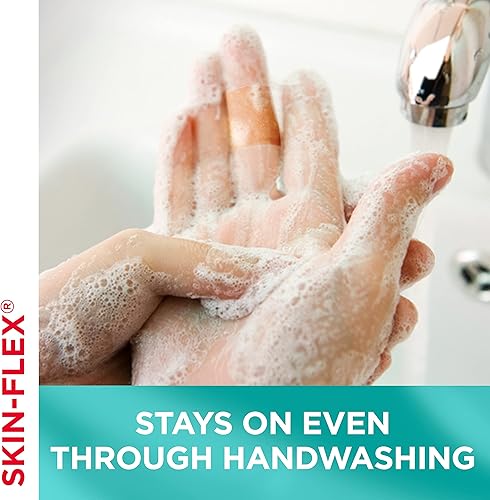 Miniatura 7 de Band-Aid Vendajes adhesivos Skin-Flex para primeros auxilios y cuidado de heridas de cortes, rasguños y quemaduras, vendas estériles flexibles