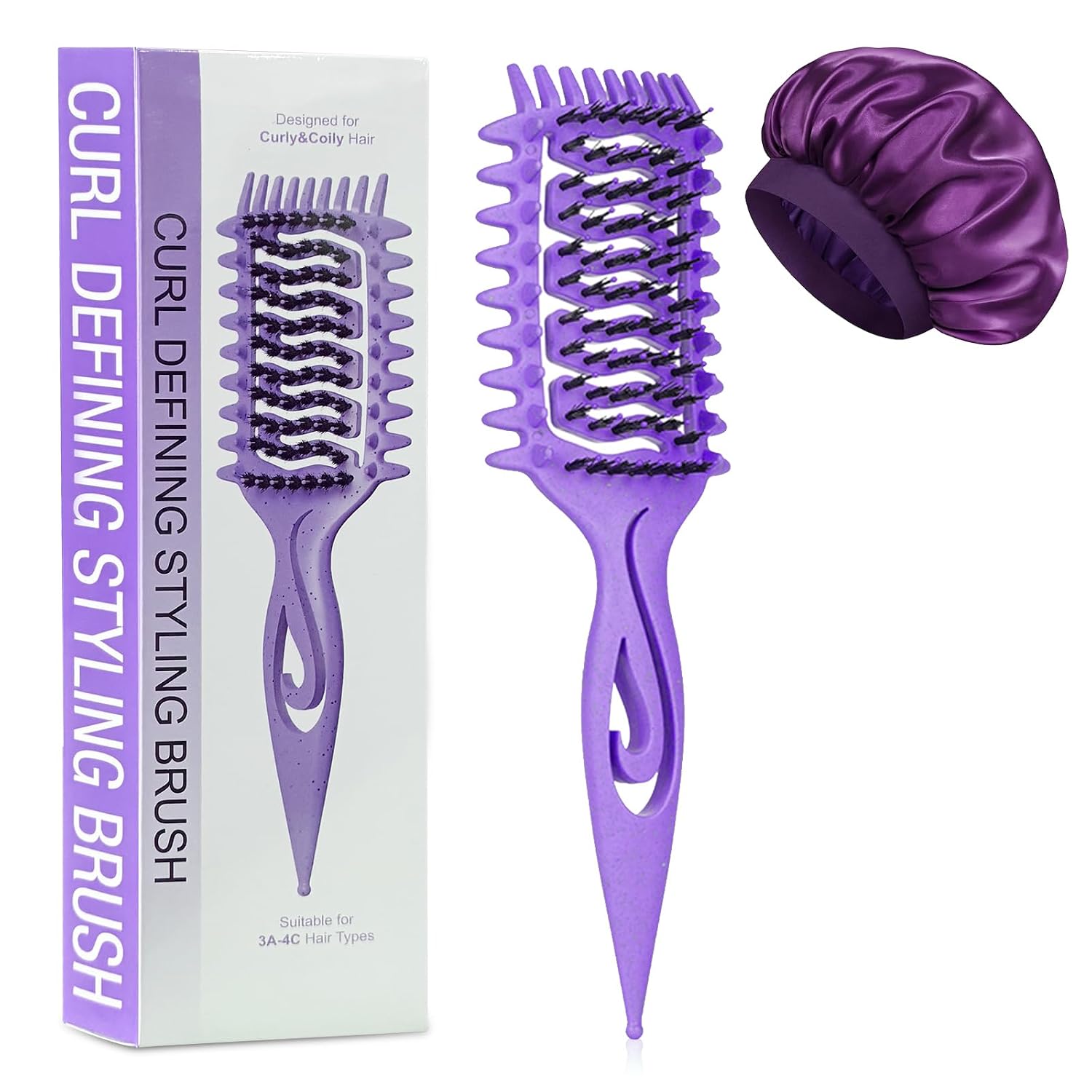 Curl Defining Hair Brush - Effortless Curls & Silky Waves