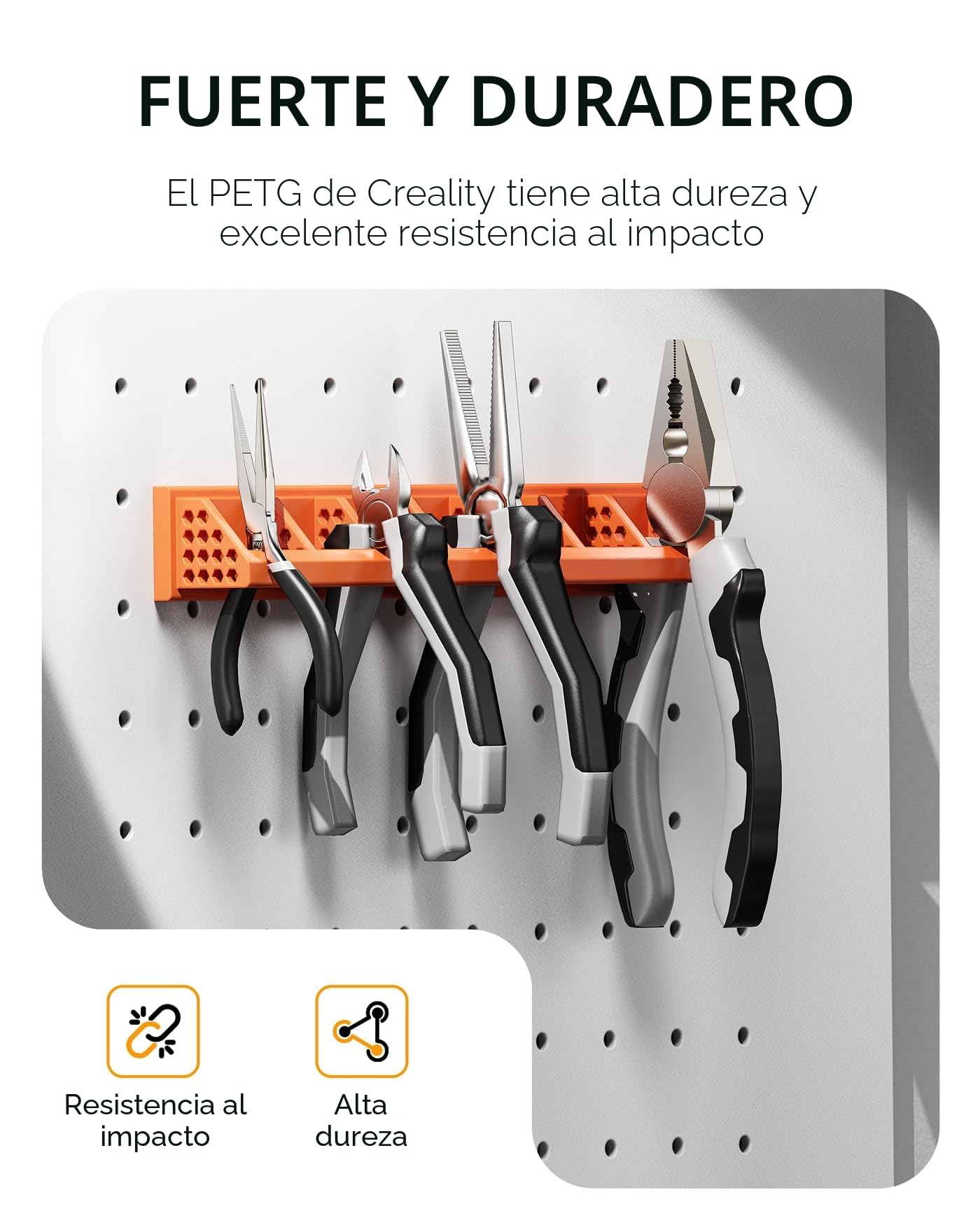Creality Filamento PETG 1.75mm, Fuerte Tenacidad, Inodoro, Mejor Fluidez, Impresora 3D Filamento Precisión Dimensional +/- 0.03mm, 1KG PETG Negro