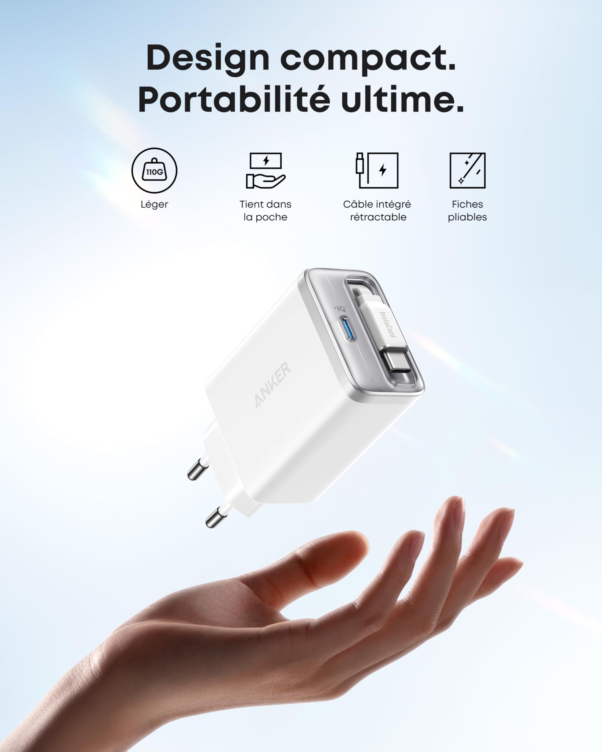 Anker Nano Chargeur iPhone USB C 35W, 2 Ports