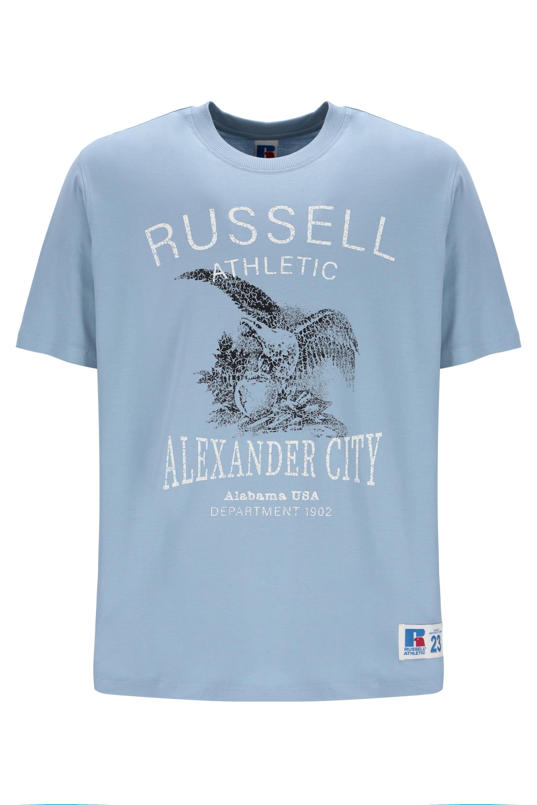 Russell Athletic E36412-AB2-184 Aaron-S/S Crewneck TEE Shirt T-Shirt Men's Ashley Blue Size XXL