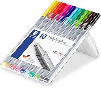 STAEDTLER gel Triplus Fineliner 0.3 mm Porous Point Pen 334 - SB10